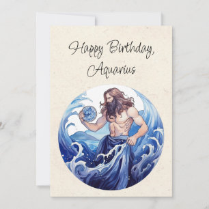 Aquarius Wassermann Sternzeichen Geburtstag Flachk