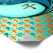 Aquarius & Wasserrat Poster (Ecke)