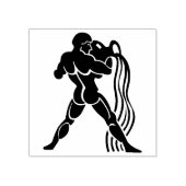 Aquarius-Wasserträger zodiac art-Briefmarke Gummistempel (Prägung)