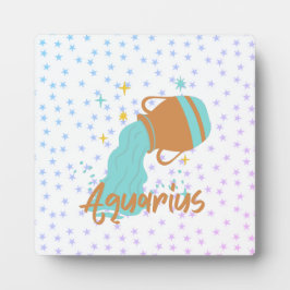 Aquarius Wasserträger Zodiac Tabletop Fotoplatte