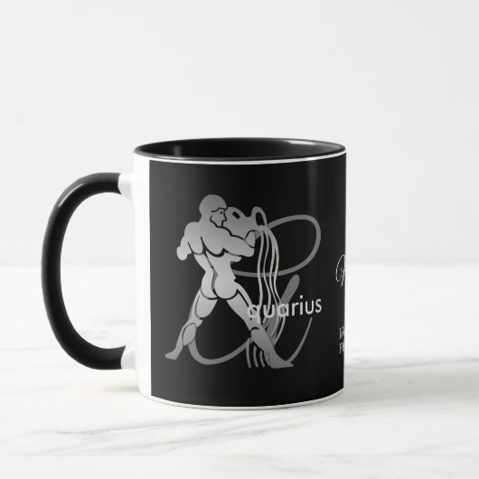 Aquarius ♒ Wasserträger - Zodiac-Zeichen Tasse (Links)