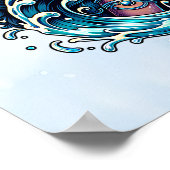 Aquarius Water Bearer Beautiful Woman Astrology Poster (Ecke)