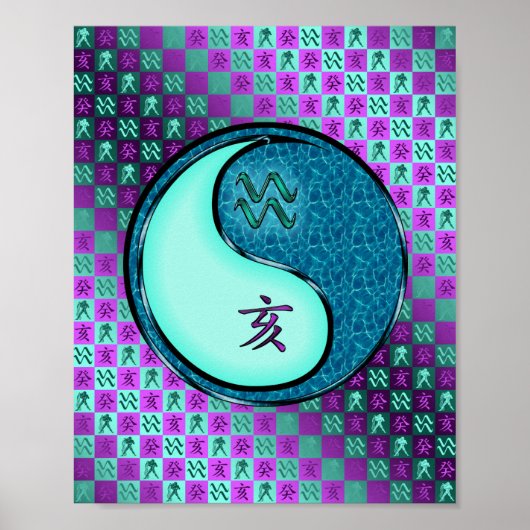 Aquarius & Water Boar Poster (Vorne)