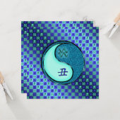 Aquarius & Water Ox Karte (Vorderseite/Rückseite Beispiel)