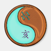 Aquarius & Wood Boar Magnet (Vorne)