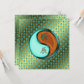 Aquarius & Wood Dragon Karte (Vorderseite/Rückseite Beispiel)