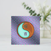 Aquarius & Wood Rooster Karte (Stehend Vorderseite)