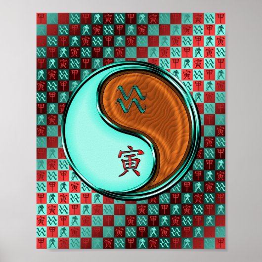 Aquarius & Wood Tiger Poster (Vorne)