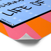 Aquarius Worcloudposter Poster (Ecke)