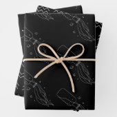 Aquarius Wrapping Paper Flat Sheet Set 3 Geschenkpapier Set (Beispiel)
