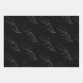 Aquarius Wrapping Paper Flat Sheet Set 3 Geschenkpapier Set (Vorderseite)
