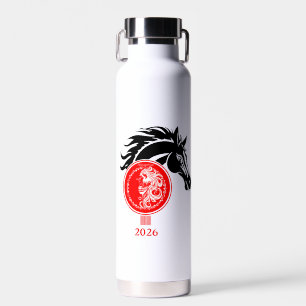 Aquarius x Jahr des Pferdes 2026 Trinkflasche