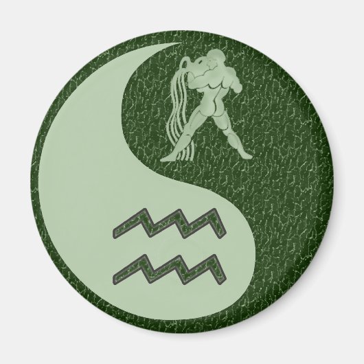 Aquarius Yin Yang Magnet (Vorne)