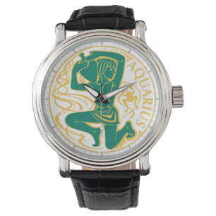Aquarius-Zeichen Armbanduhr