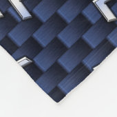 Aquarius-Zeichen auf blauem Kohlenstofffaserstil Fleecedecke (Ecke)