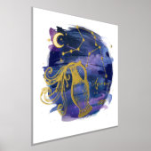 Aquarius-Zeichen des Zodiac-Geburtsdatums Foliendrucke (Ablage )