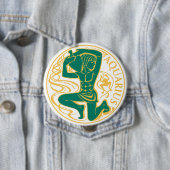 Aquarius-Zeichen des Zodiaks auf Button (Beispiel)