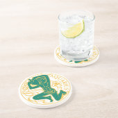 Aquarius-Zeichen des Zodiaks auf Getränkeuntersetzer (Seite)