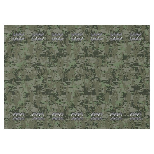 Aquarius-Zeichen für die digitale Camouflage von O Tischdecke (Vorderseite (Horizontal))
