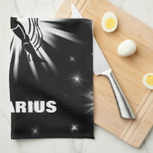 Aquarius-Zeichen Geschirrtuch (Viertel Falte)