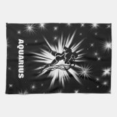 Aquarius-Zeichen Geschirrtuch (Horizontal)