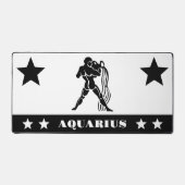 Aquarius-Zeichen Schreibtischunterlage (Vorderseite)