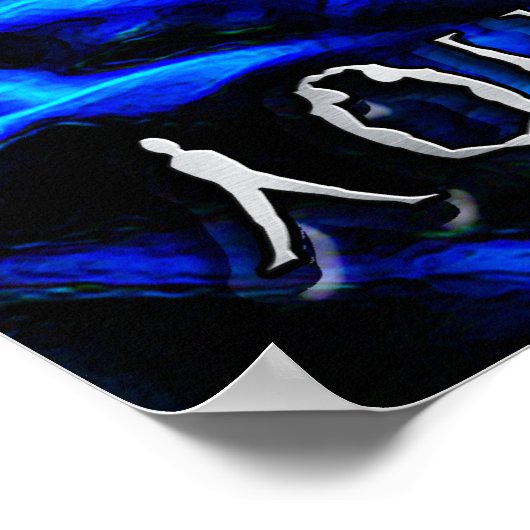 Aquarius Zodiac Art Poster (Ecke)