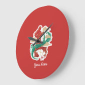 Aquarius Zodiac Artistic Symbol T-Shirt - Custom  Große Wanduhr (Winkel)