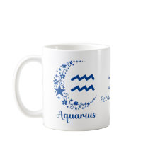 Aquarius Zodiac Astrologie Geburtstagsgeschenk Bla