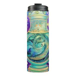 Aquarius Zodiac Astrologische Thermosbecher