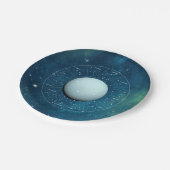 Aquarius Zodiac Astrologisches Zeichen - Planet Ur Pappteller (Schrägansicht)