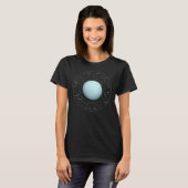 Aquarius Zodiac Astrologisches Zeichen - Planet Ur T-Shirt (Vorne ganz)