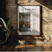 Aquarius | Zodiac Astrology Foto Newspapier Poster