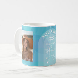 Aquarius Zodiac Astrology Sign Photo Birthdate Kaffeetasse