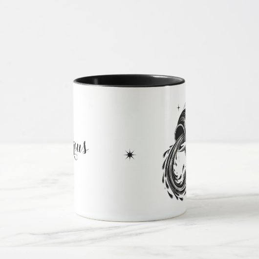Aquarius Zodiac Astrology Tasse (Zentrum)