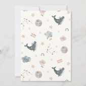 Aquarius Zodiac Baby Dusche Einladung (Rückseite)