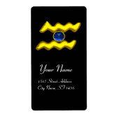 AQUARIUS ZODIAC BIRTHDAY Blue Saphire (Vorne)