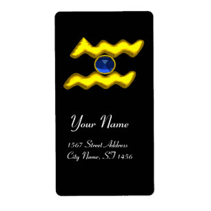AQUARIUS ZODIAC BIRTHDAY Blue Saphire