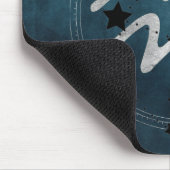 Aquarius zodiac black & silver constellation teal mousepad (Ecke)