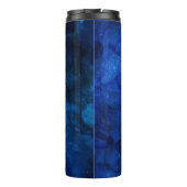 Aquarius Zodiac Blue Galaxy Monogram Thermosbecher (Rückseite)