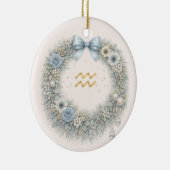 Aquarius Zodiac Christmas Ornament – Celestial Win (Rechts)