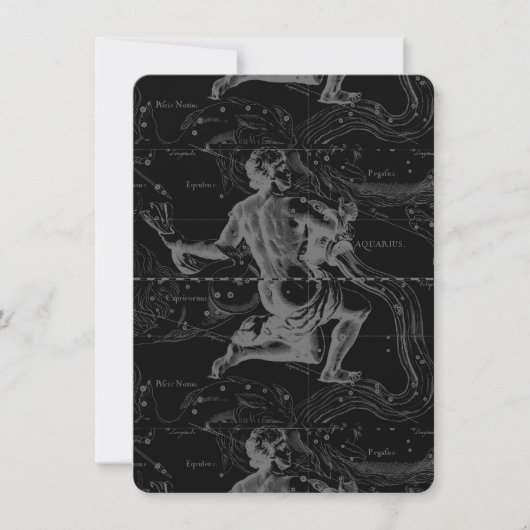 Aquarius Zodiac Constellation Hevelius 1690 (Vorderseite)