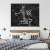 Aquarius Zodiac Constellation Hevelius 1690 Leinwanddruck (Insitu (Schlafzimmer))