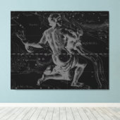 Aquarius Zodiac Constellation Hevelius 1690 Leinwanddruck (Insitu (Holzboden))