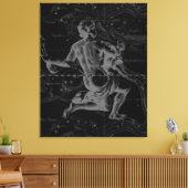 Aquarius Zodiac Constellation Hevelius 1690 Leinwanddruck (Insitu (Wohnzimmer))