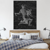 Aquarius Zodiac Constellation Hevelius 1690 Leinwanddruck (Insitu (Schlafzimmer))