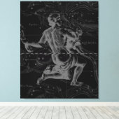 Aquarius Zodiac Constellation Hevelius 1690 Leinwanddruck (Insitu (Holzboden))