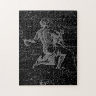Aquarius Zodiac Constellation Hevelius 1690 Puzzle