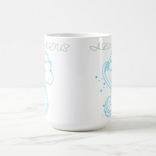 Aquarius Zodiac Design - Einzigartige Astrologie K Kaffeetasse (Mittel)