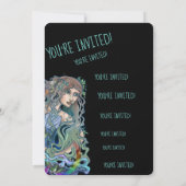 Aquarius Zodiac Einladung (Rückseite)